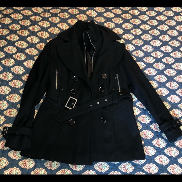 Miss Sixty black wool coat/jacket in great condition - Size XS/S (0-2) - Picture 2 of 7